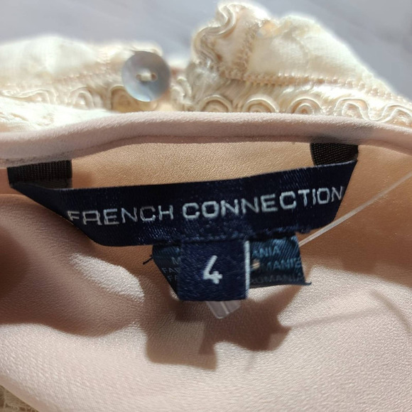 FRENCH Connection Cream Lace Long sleeve - Picture 10 of 16